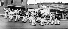Harrington Days parade, marching band