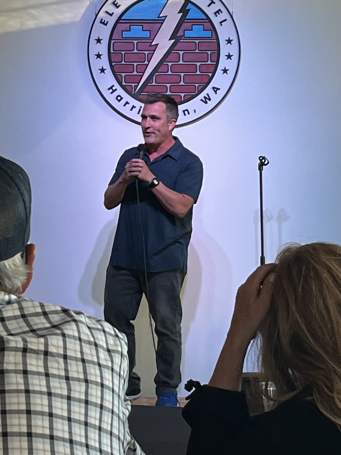 Philip Kopczynski, comedian, performing at The Electric Hotel